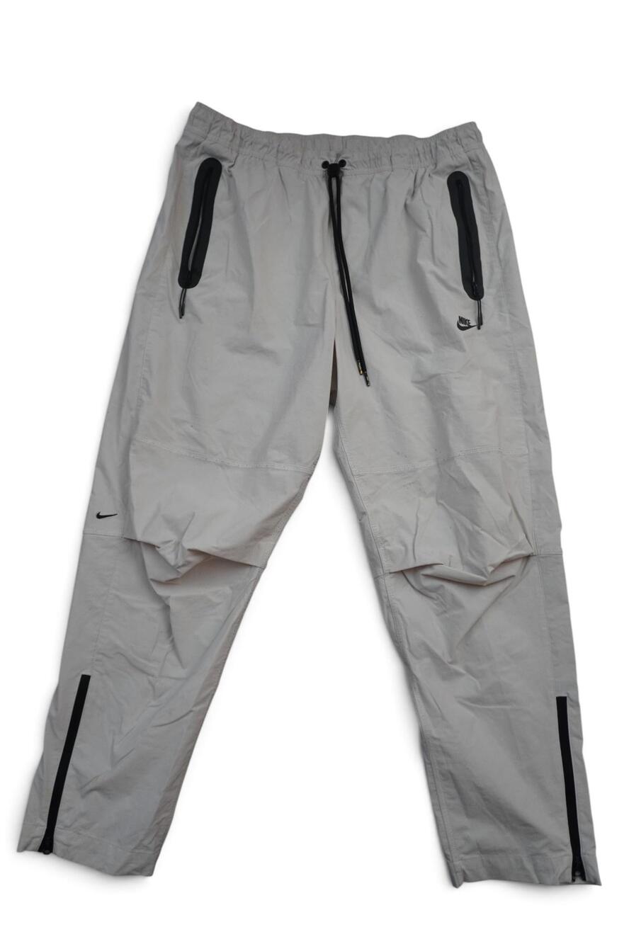 Nike Track Pants Mens XL 34x28 Gray Zip Pocket Jogger Drawstring Running Gym